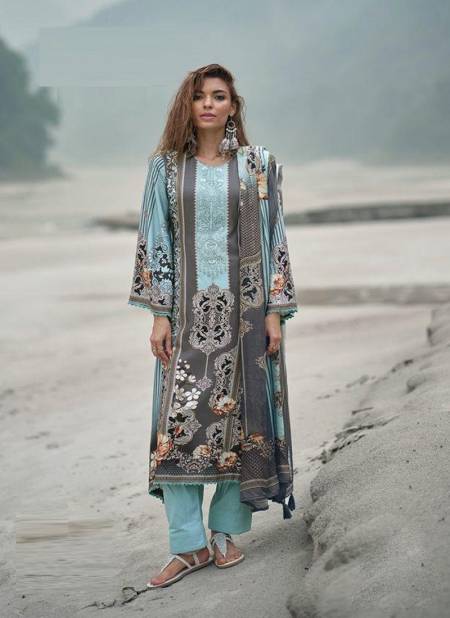 Keval Kainat 5 Luxury Lawn Casual Wear Wholesale Karachi Dress Material Catalog
